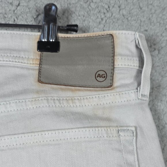 AG Adriano Goldschmeid Jeans Mens Size 31x34 Silver Slim Straight Stretch Denim - Picture 7 of 13